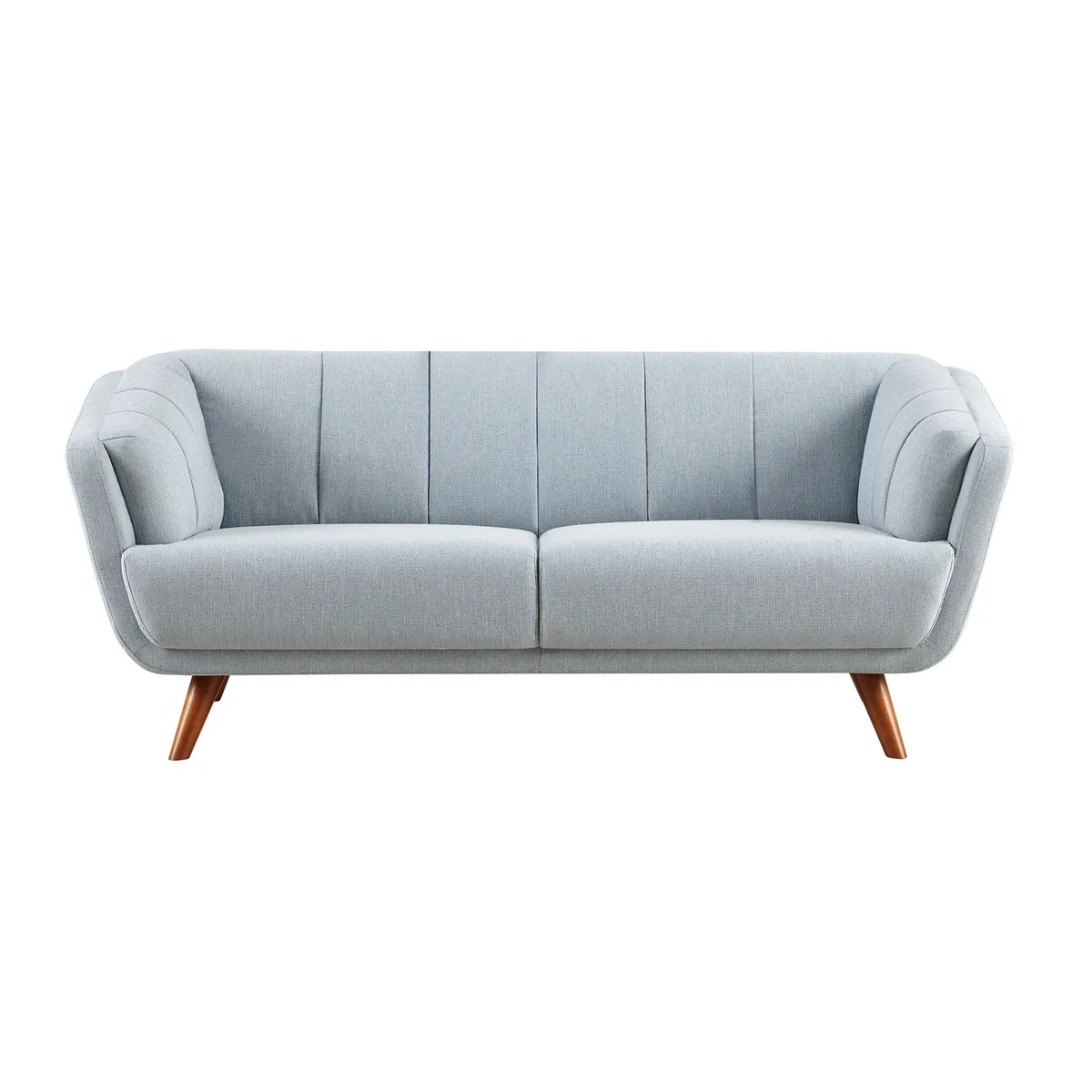 JUST HOME COLLECTION - Sofá 3 cuerpos Candice 200x78x86 cm Gris