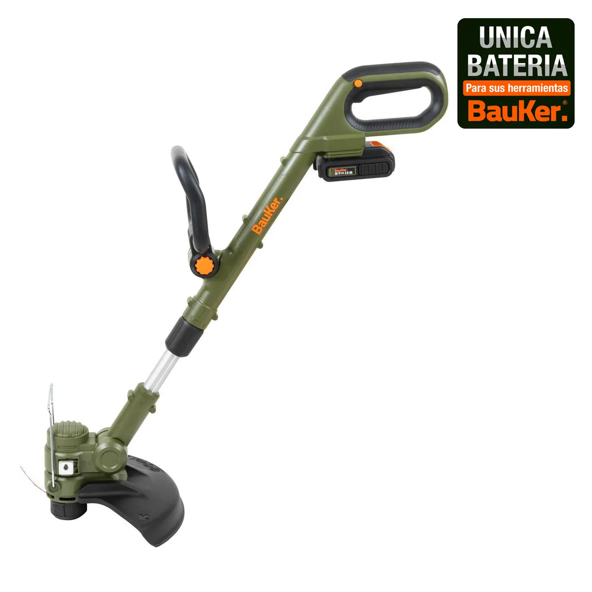 BAUKER - Orilladora inalámbrica 20 V sin Batería ni Cargador