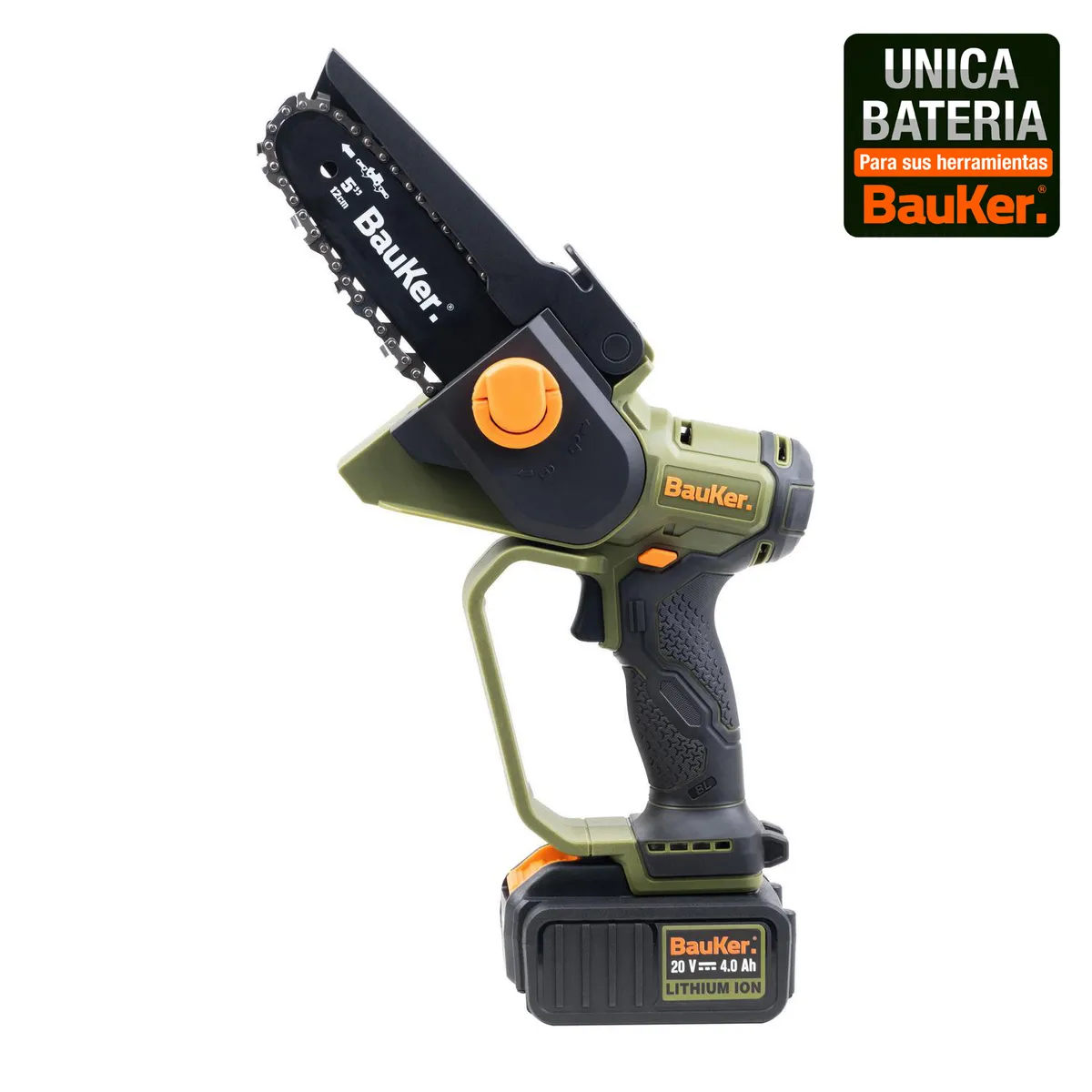 BAUKER - Mini Sierra Inalámbrica 20 V sin Batería ni Cargador