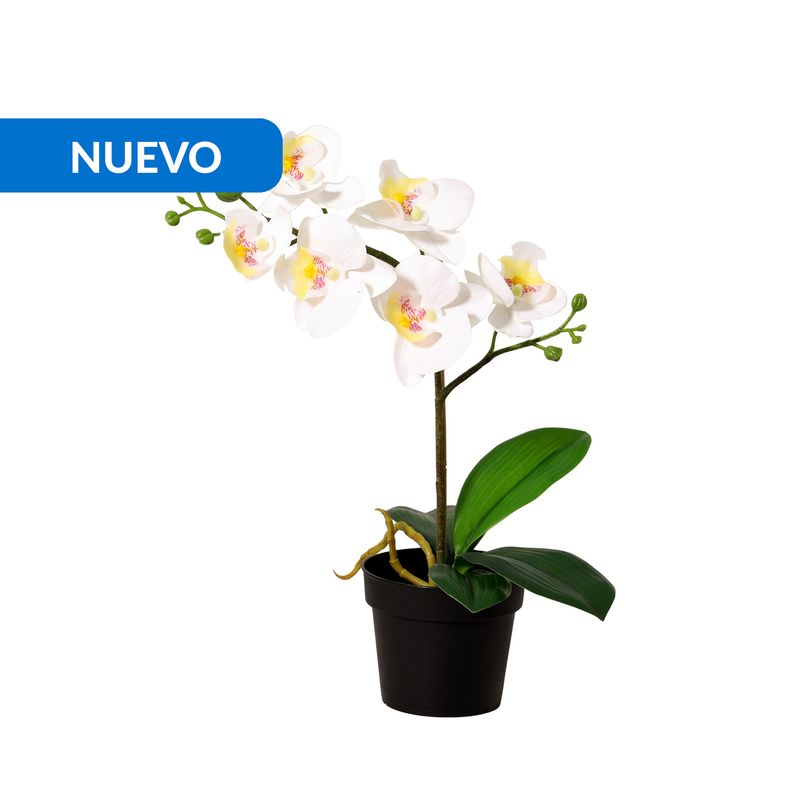 JUST HOME COLLECTION - Planta Artificial Orquídea 34 cm Rosado