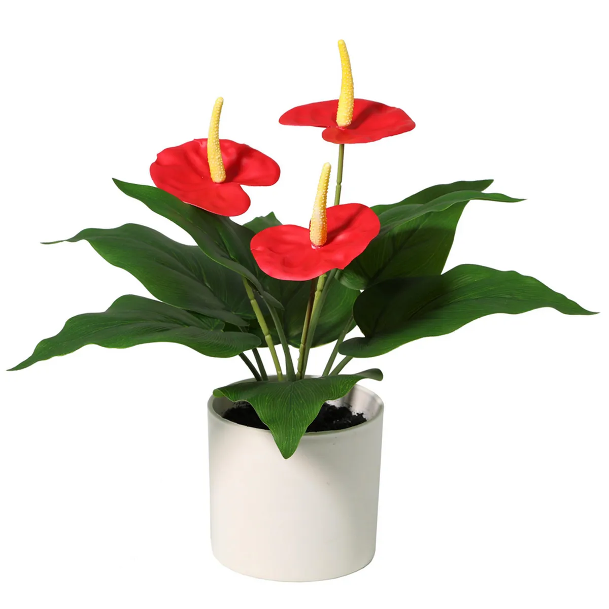 JUST HOME COLLECTION - Planta Artificial Flores 30 cm Rojo