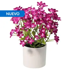 JUST HOME COLLECTION - Planta Artificial Flores 27 cm Morado