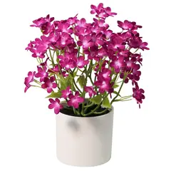 JUST HOME COLLECTION - Planta Artificial Flores 27 cm Morado