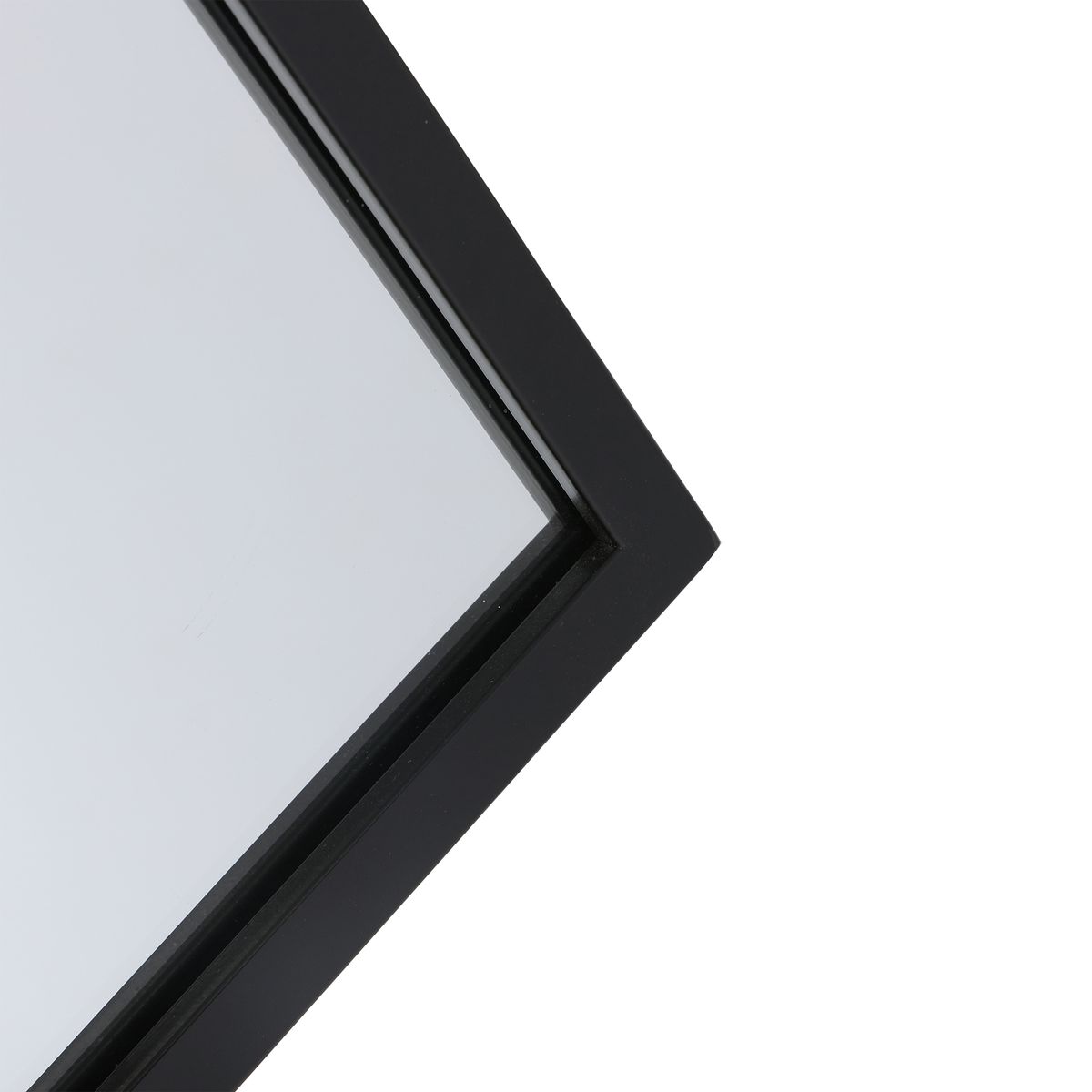 JUST HOME COLLECTION - Espejo Decorativo Forma Rectangular 180x80 cm Negro