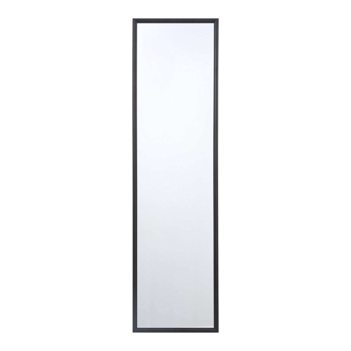 CASA BONITA - Espejo Decorativo Forma Rectangular 125x30 cm Negro