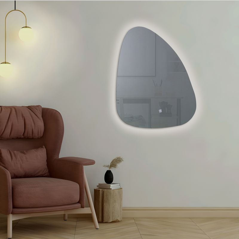 JUST HOME COLLECTION - Espejo Led Decorativo Forma Irregular Nube 80x60 cm