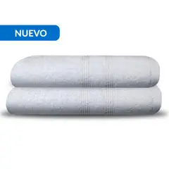 JUST HOME COLLECTION - Set 2 Toallas Cuerpo 70x140 cm Blanco