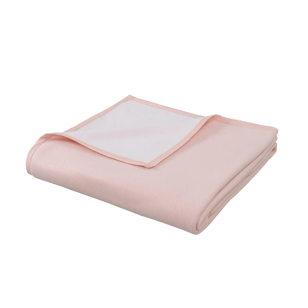 JUST HOME COLLECTION - Frazada Polar Bicolor Rosa Palo