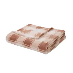 JUST HOME COLLECTION - Manta Coral Polar Cuarille Especial Café Beige