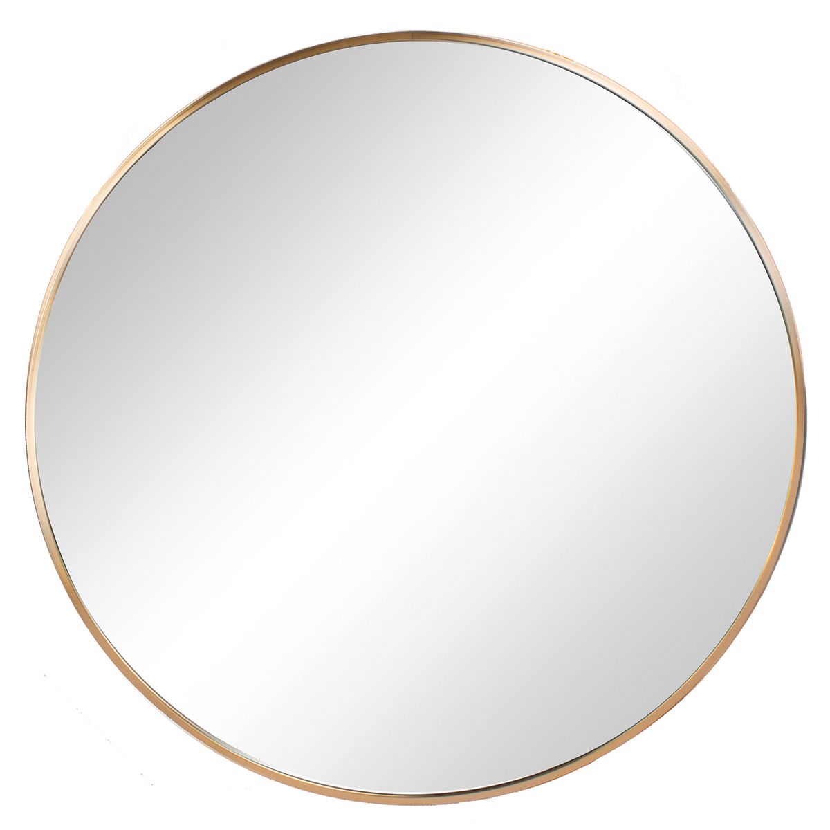 JUST HOME COLLECTION - Espejo Decorativo Forma Redonda 100x100 cm Dorado