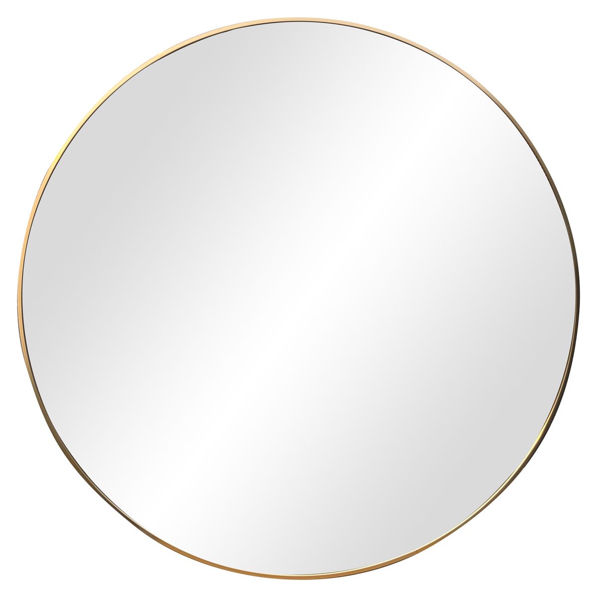 JUST HOME COLLECTION - Espejo Decorativo Forma Redonda 120x120 cm Dorado