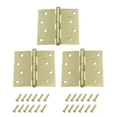 FIXSER - Pack 3 Unidades Bisagra 4X4'' Bronce