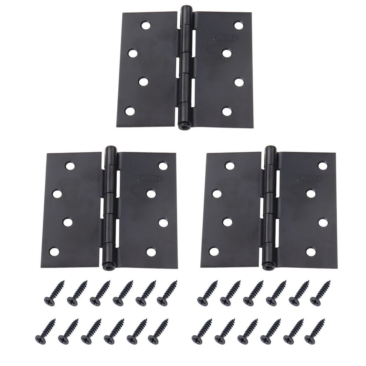 FIXSER - Pack 3 Unidades Bisagra 4X4'' Negro
