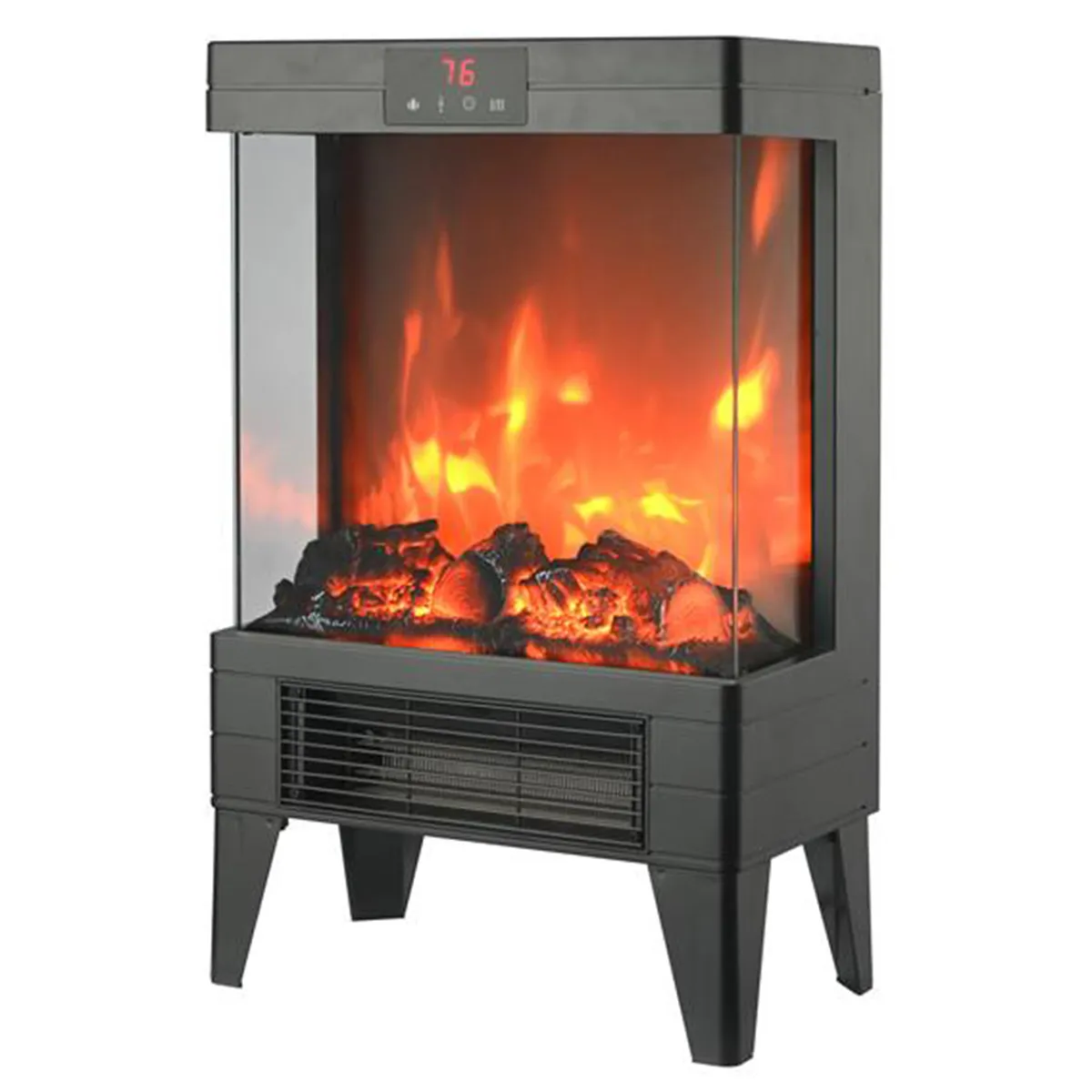 Chimenea Aire Forzado 2000 W Negro, marca WURDEN - Foto Principal