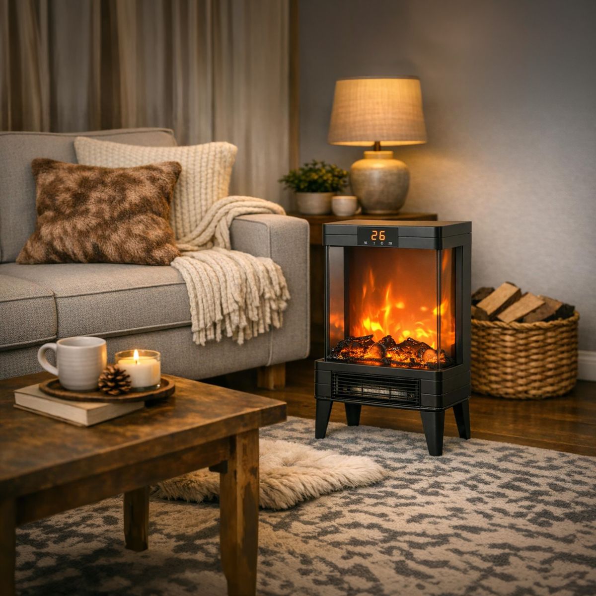 Chimenea Aire Forzado 2000 W Negro, marca WURDEN - Foto 2