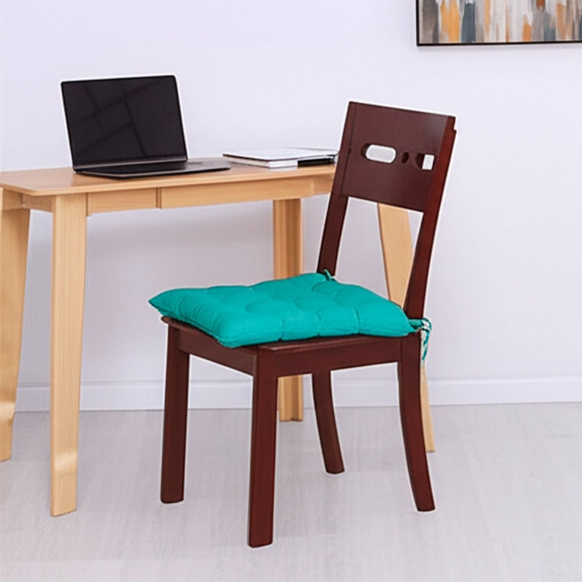 JUST HOME COLLECTION - Cojín Silla con Amarras 43x43cm Verde