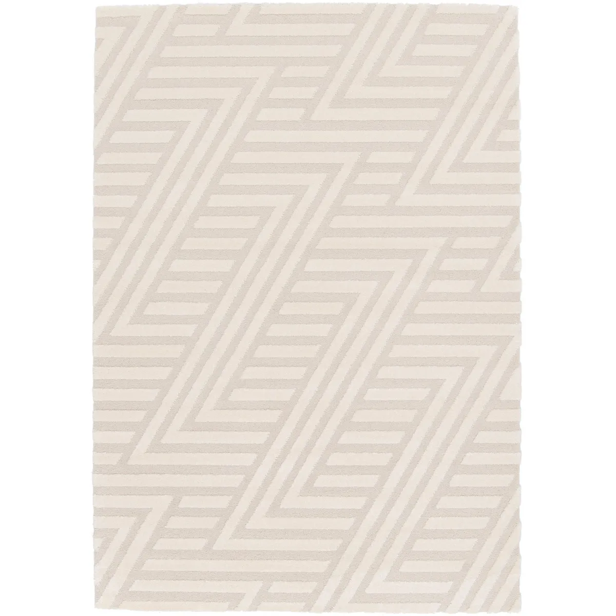 JUST HOME COLLECTION - Alfombra Cocoon 120x170 cm Polipropileno Blanco