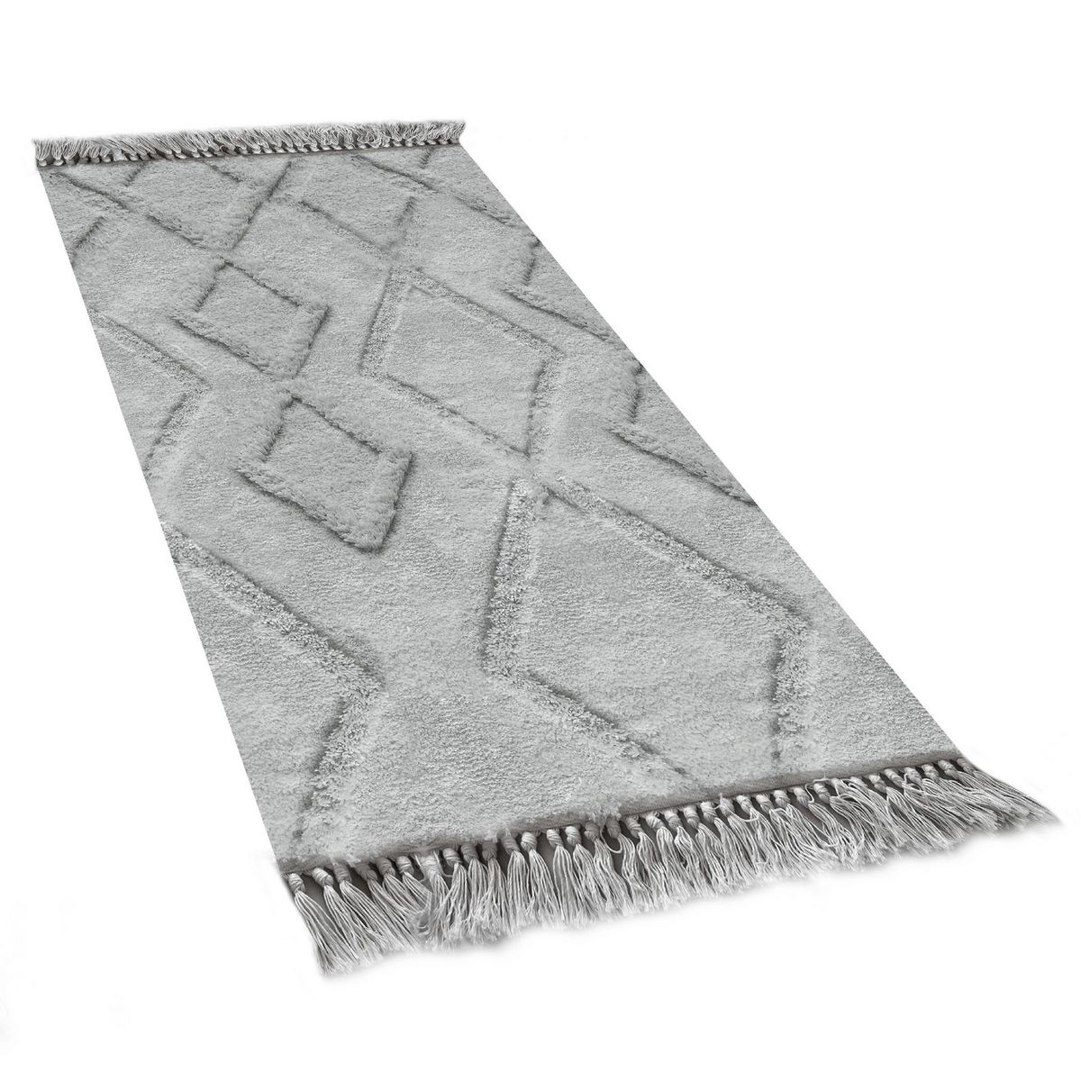JUST HOME COLLECTION - Alfombra Design 60x110 cm Microfibra Gris