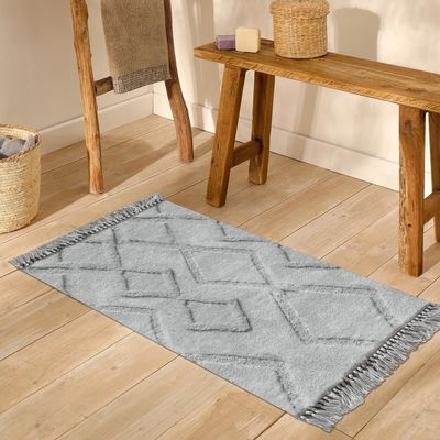 Imagen 2 del producto Alfombra Design 60x110 cm Microfibra Gris