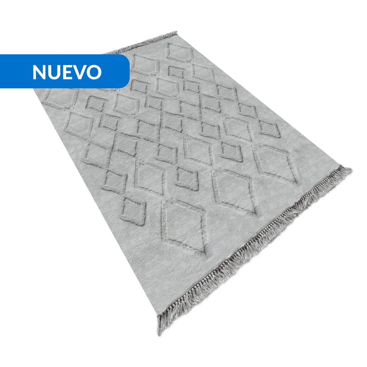 JUST HOME COLLECTION - Alfombra Design 160x230 cm Microfibra Gris
