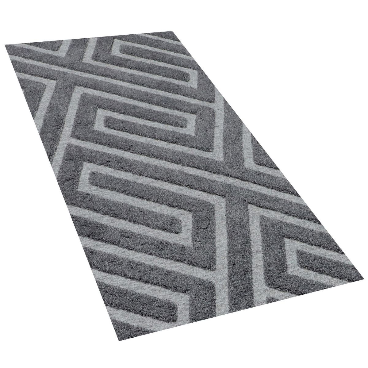 JUST HOME COLLECTION - Alfombra Morgan 60x110 cm Poliéster Gris