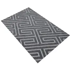 JUST HOME COLLECTION - Alfombra Morgan 120x170 cm Poliéster Gris