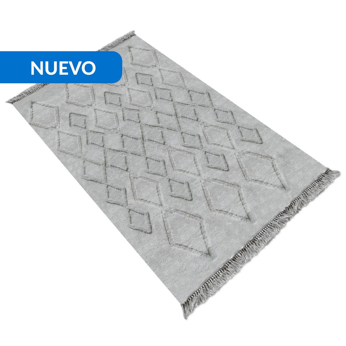 JUST HOME COLLECTION - Alfombra Design 120x170 cm Microfibra Gris