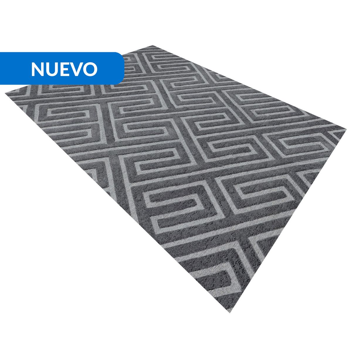 JUST HOME COLLECTION - Alfombra Morgan 160x230 cm Poliéster Gris