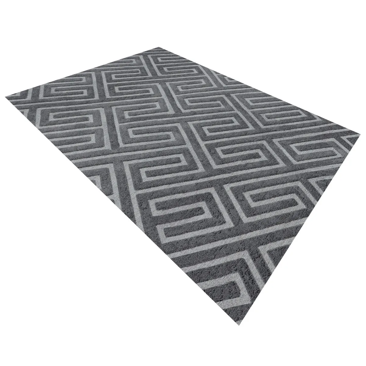JUST HOME COLLECTION - Alfombra Morgan 160x230 cm Poliéster Gris