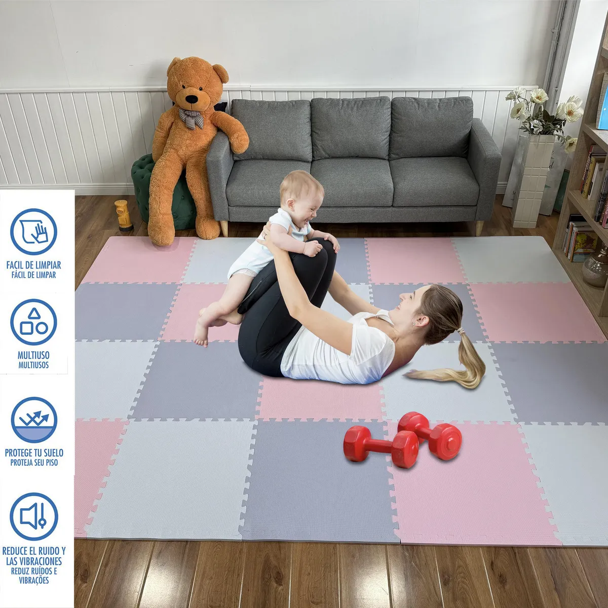 JUST HOME COLLECTION - Alfombra WPB 61x61 cm Multicolor