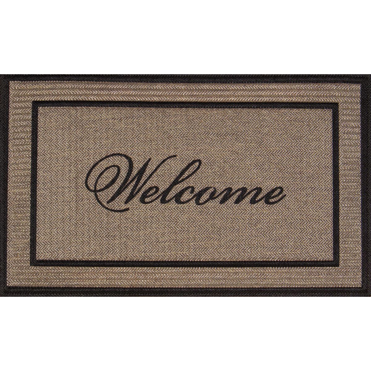 JUST HOME COLLECTION - Limpiapies Premiere Welcome 45x75 cm Caucho Café