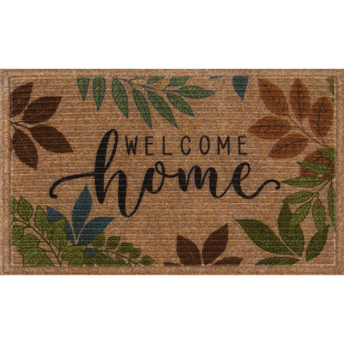 JUST HOME COLLECTION - Limpiapiés Naturelle Welcome 45x75 cm Caucho Multicolor