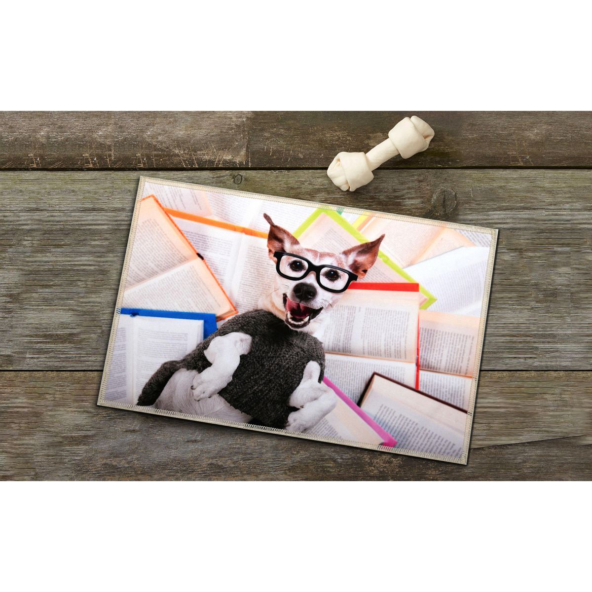 JUST HOME COLLECTION - Limpiapies Perro smart 50x80 cm Polipropileno Multicolor