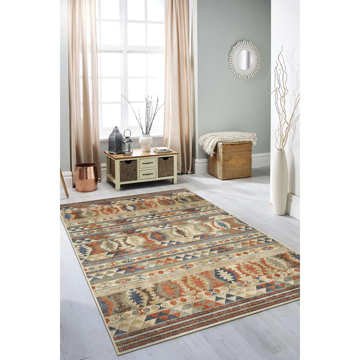 JUST HOME COLLECTION - Alfombra Tulum 120x180 cm Multicolor