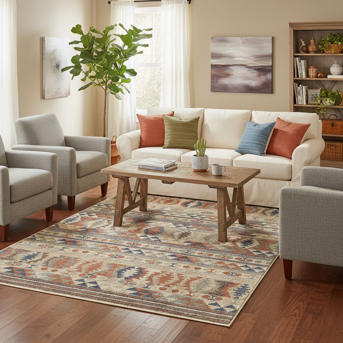 JUST HOME COLLECTION - Alfombra Tulum 120x180 cm Multicolor