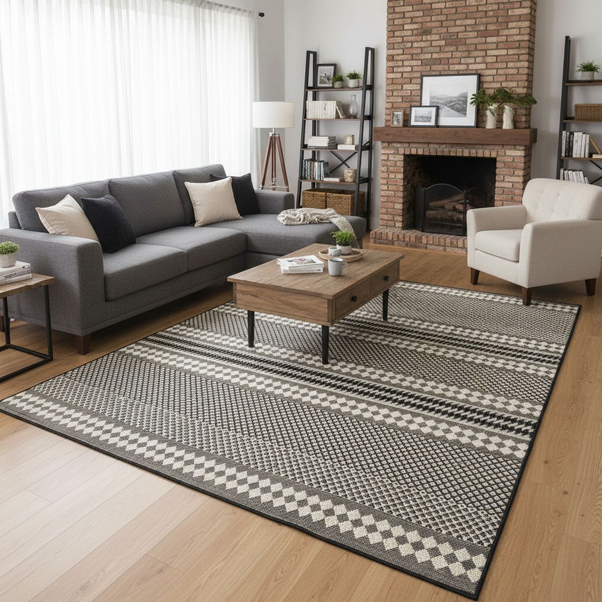 JUST HOME COLLECTION - Alfombra Grande Tio 200x285 cm Multicolor