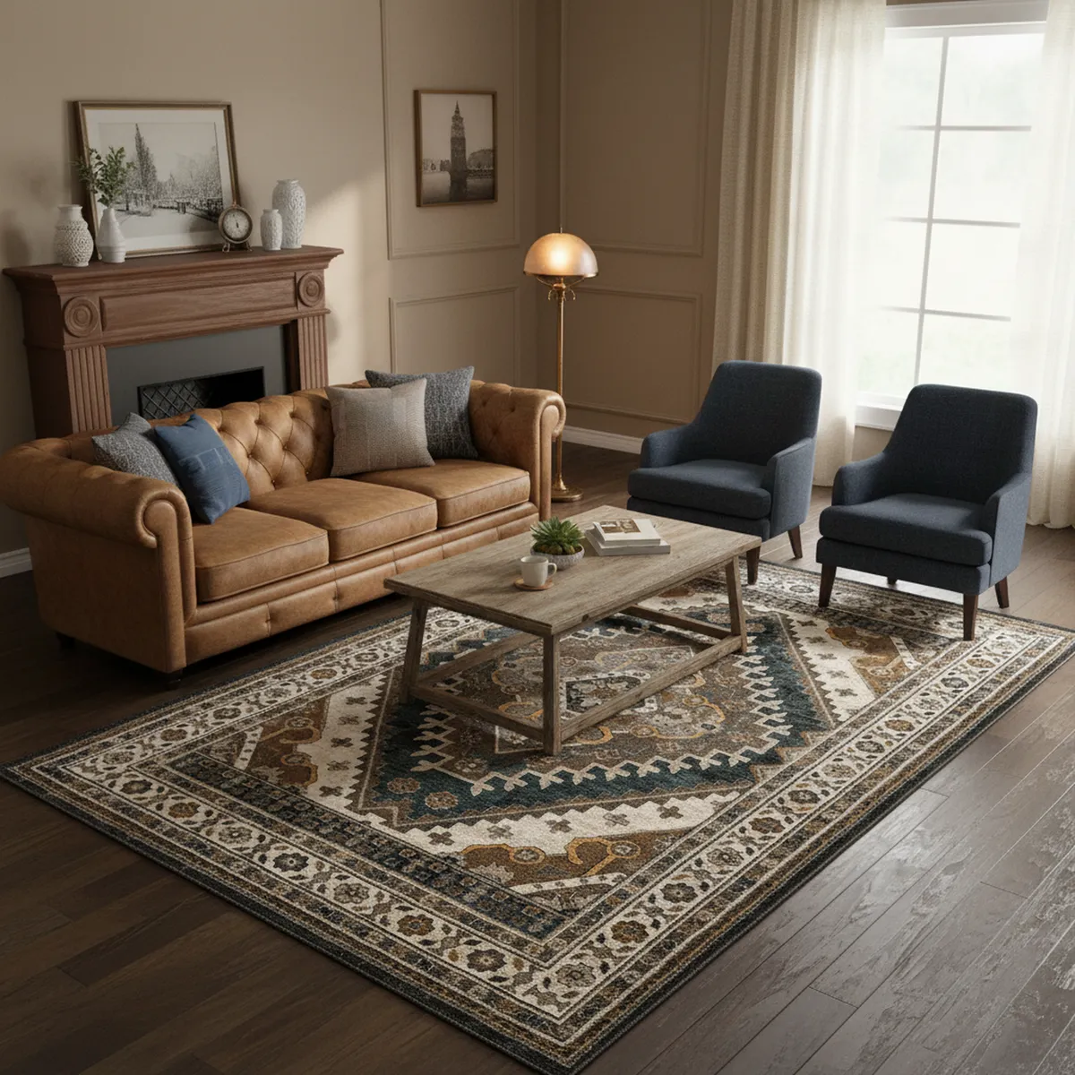 JUST HOME COLLECTION - Alfombra Darly 200x285 cm Multicolor