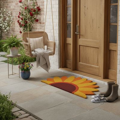 Imagen 2 del producto Limpiapies Girasol 45x75 cm Amarillo