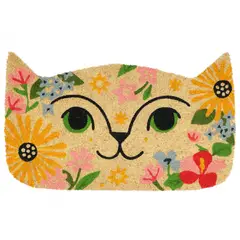 JUST HOME COLLECTION - Limpiapiés Gato Cara 45x75 cm Multicolor