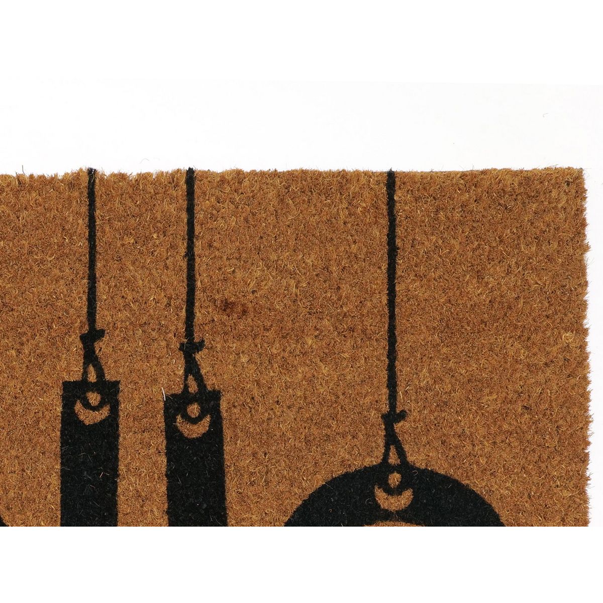 JUST HOME COLLECTION - Limpiapiés Hello 45x75 cm Natural, negro