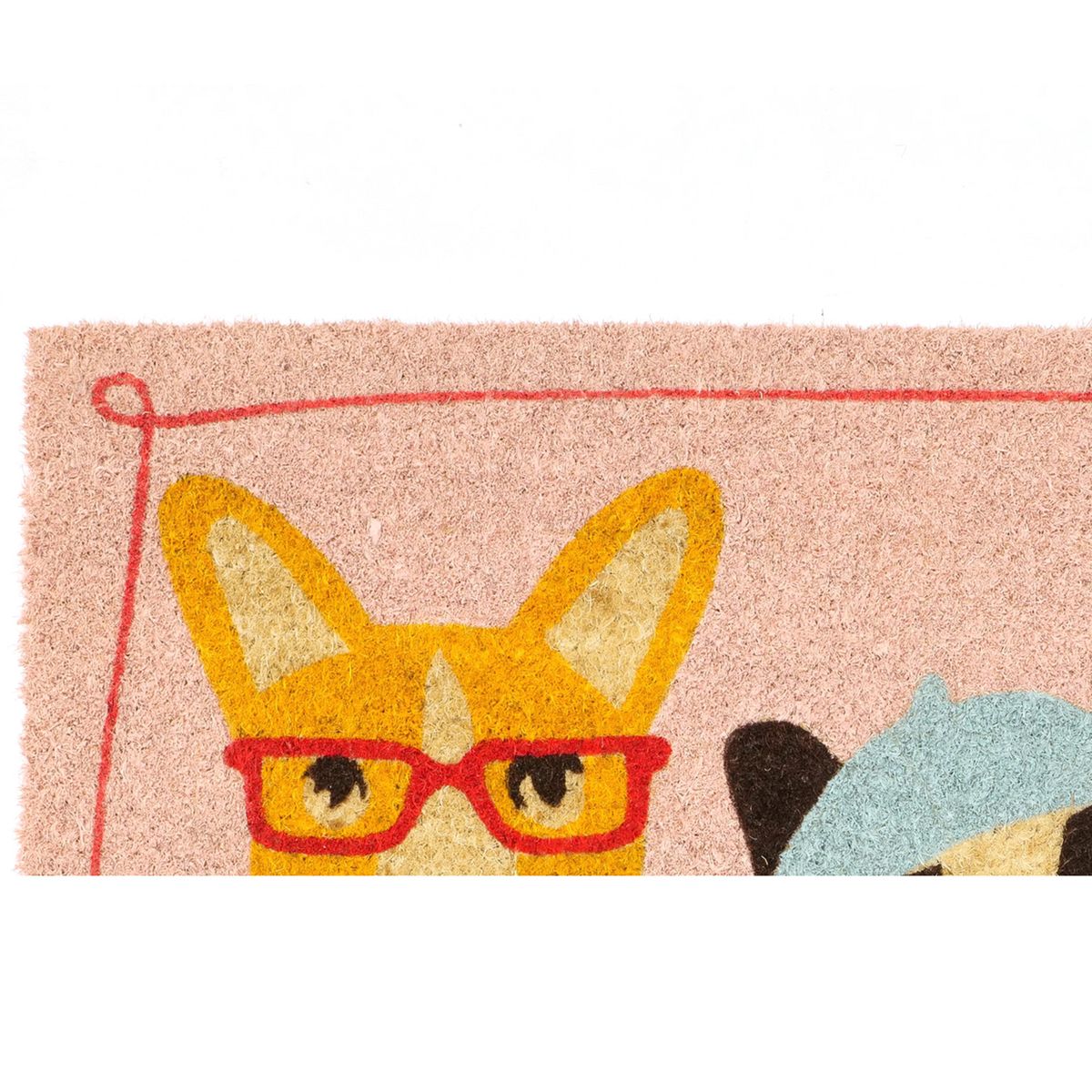 JUST HOME COLLECTION - Limpiapiés Perritos 45x75 cm Multicolor