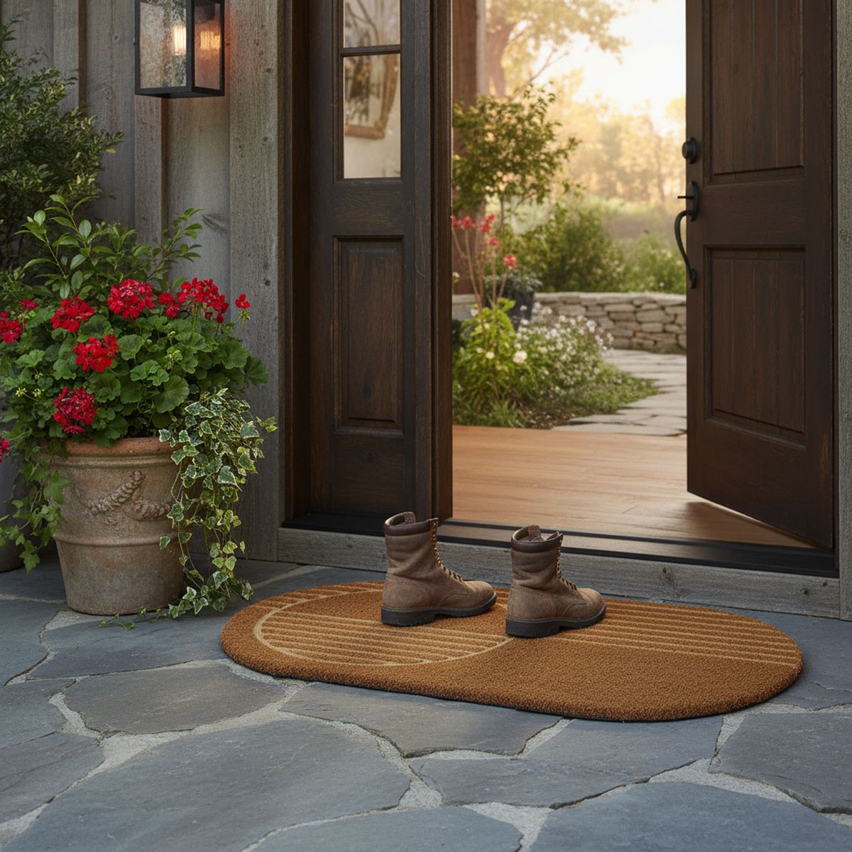 JUST HOME COLLECTION - Limpiapies Oval 45x75 cm Coco Multicolor