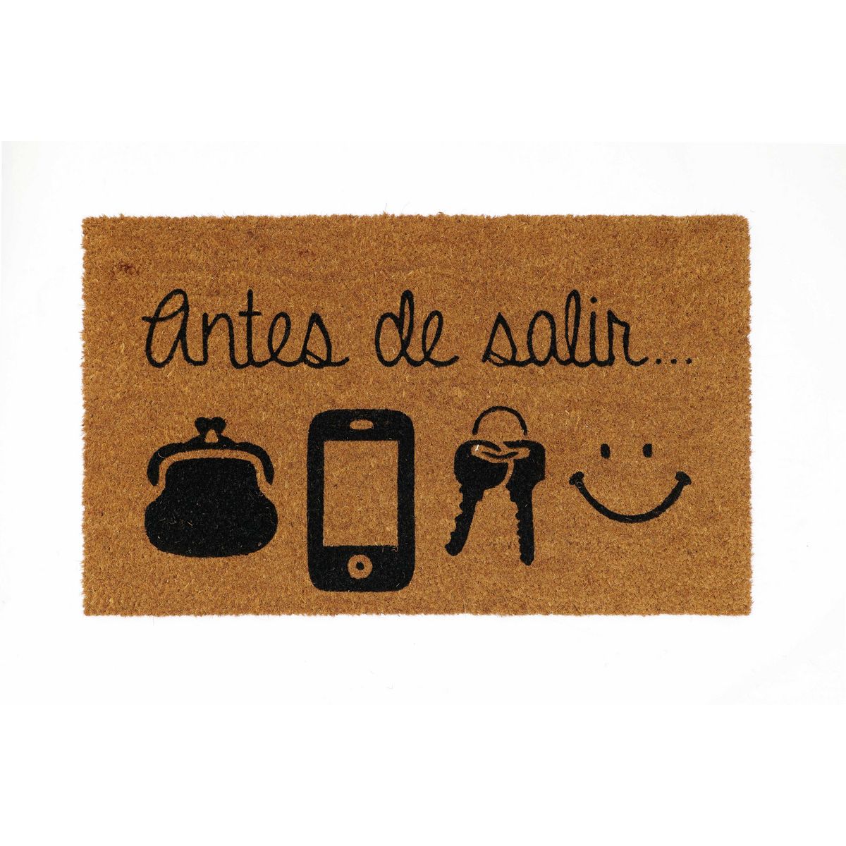 JUST HOME COLLECTION - Limpiapies Recordatorio 45x75 cm Coco Multicolor