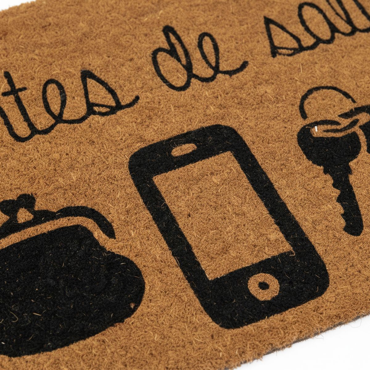 JUST HOME COLLECTION - Limpiapies Recordatorio 45x75 cm Coco Multicolor