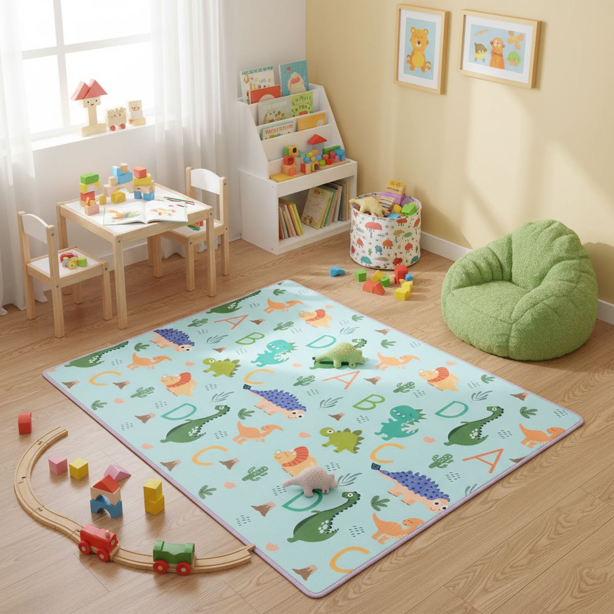 JUST HOME COLLECTION - Alfombra Dino 150x180 cm Polietileno Multicolor