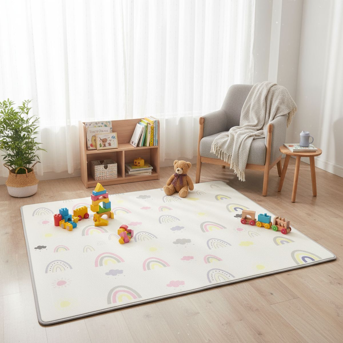 JUST HOME COLLECTION - Alfombra Arco star 150x180 cm Polietileno Multicolor