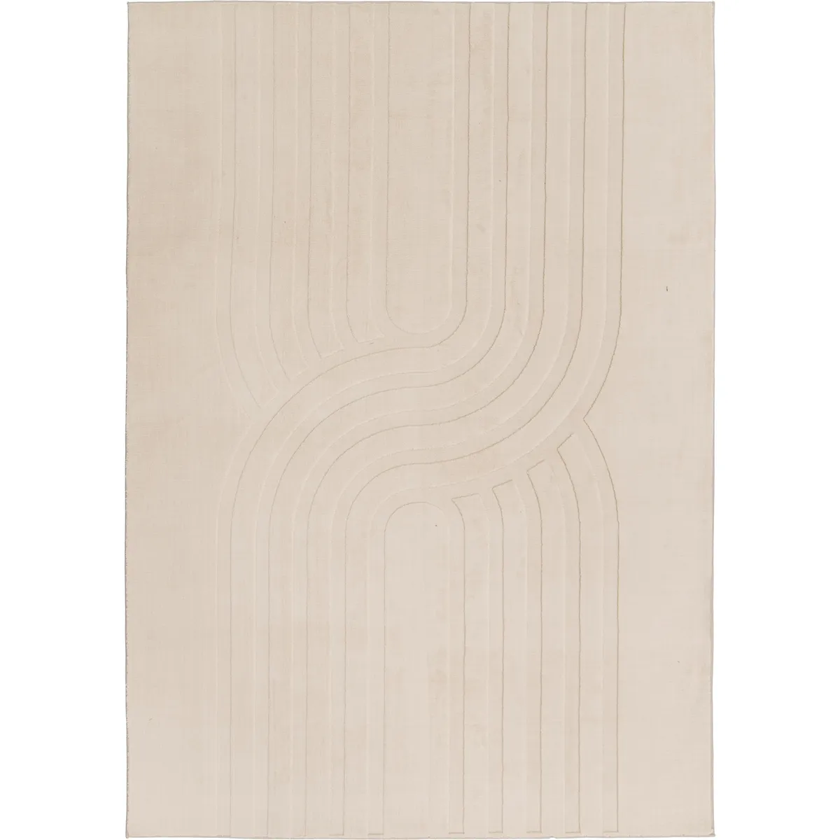 JUST HOME COLLECTION - Alfombra Canyon 160x230 cm Poliéster Crema