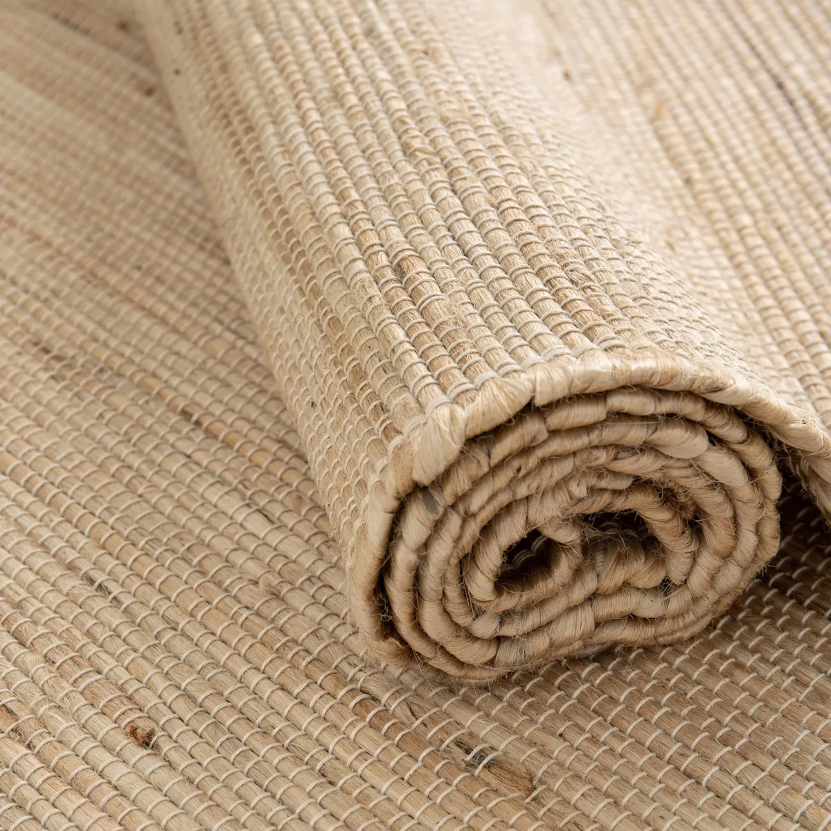 JUST HOME COLLECTION - Alfombra Pasillo Rewind 50x200 cm Yute Natural