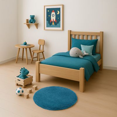 Imagen 2 del producto Bajada De Cama Sedona 60x60 cm Poliéster Turquesa