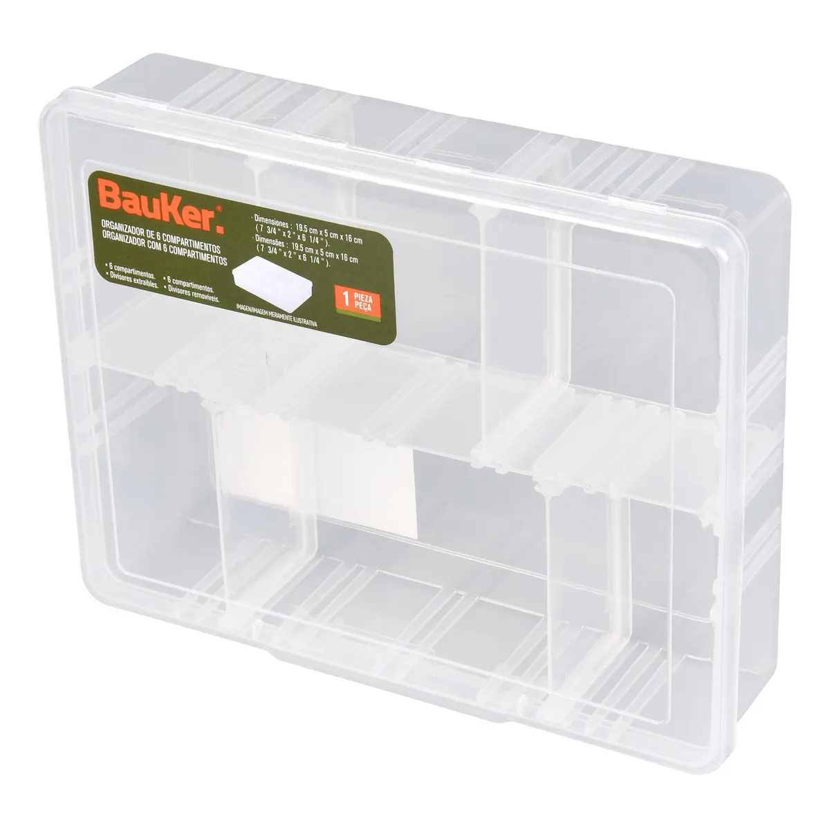 BAUKER - Organizador de 6 compartimientos